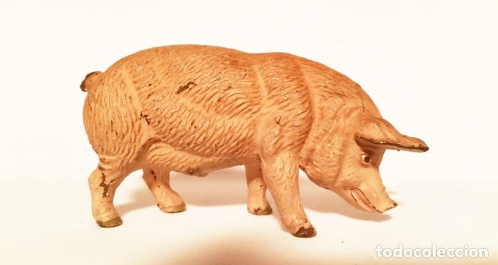 Figuras de goma y PVC: CERDO LINEOL 1930 - Foto 2