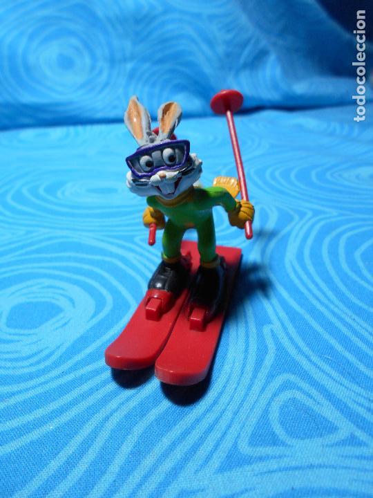 Figuras de goma y PVC: CONEJO BUGS BUNNY ESQUIANDO COMICS SPAIN 1990 REF (2) - Foto 6