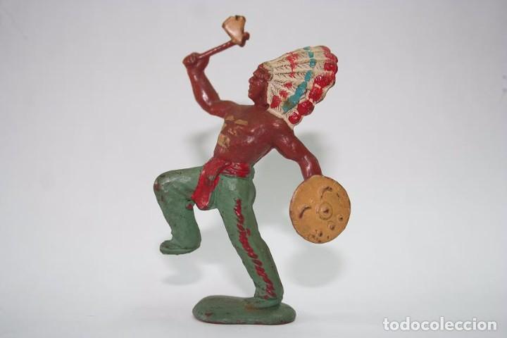 Figuras de goma y PVC: FIGURA OESTE INDIO MARCA CRESCENT - Foto 1