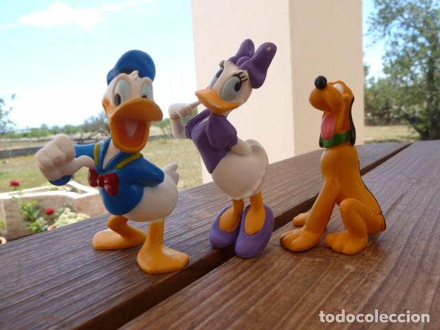 Figuras de goma y PVC: Lote Donald, Daisy y Pluto. Disney - Foto 1