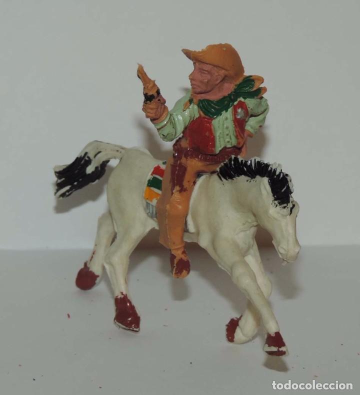 Gummi- und PVC-Figuren: COW BOY A CABALLO, TAL COMO SE VE EN LAS FOTOGRAFIAS PUESTAS.