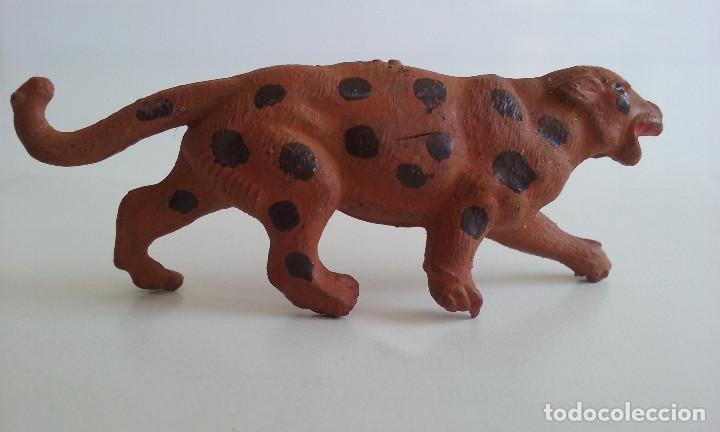 Figuras de goma y PVC: FIGURA LEOPARDO EN GOMA. - Foto 1
