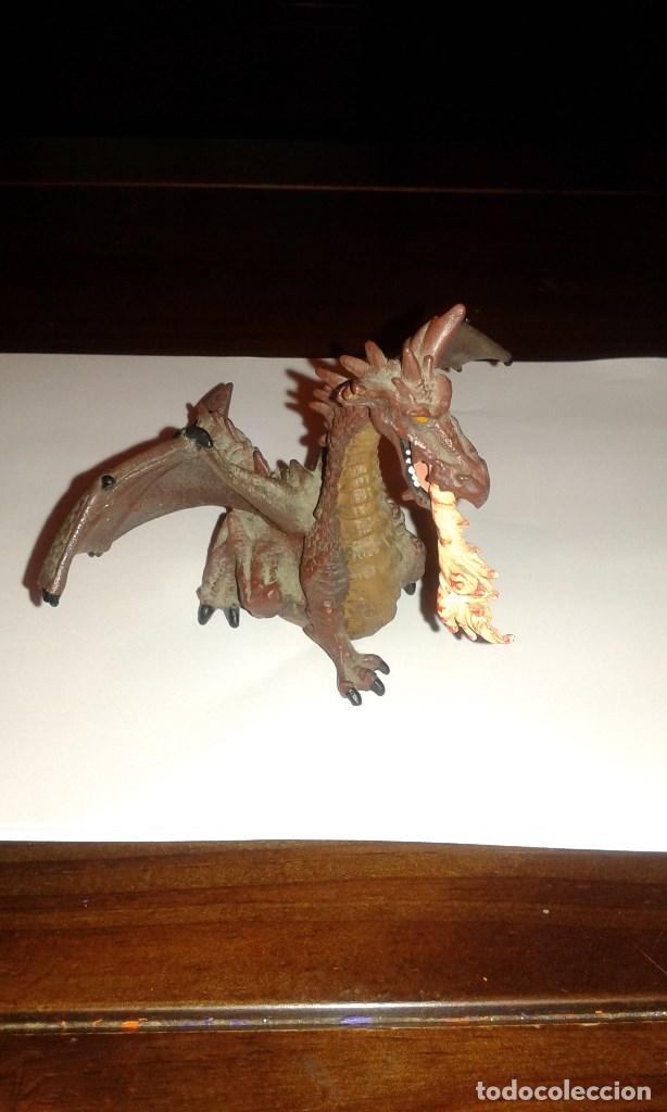 Figuras de Goma y PVC: MAGNIFICO DRAGON DE PVC DE LA MARCA PAPO A&Ntilde;O 2007