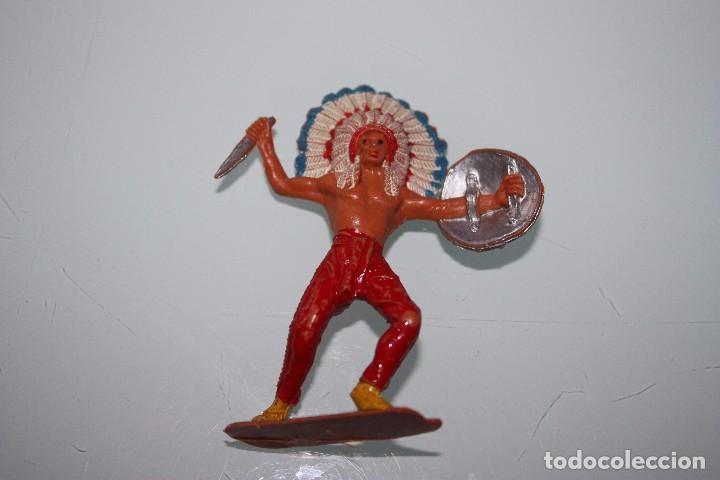 Figuras de goma y PVC: Indio Jecsan A&ntilde;os 70 - Foto 1