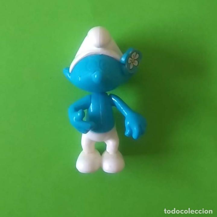 Figuras de Borracha e PVC: PITUFO KINDER montable PEYO FIGURA FIGURITA MU&Ntilde;ECO MONOBLOC SCHLEICH SCHL&Uuml;MPFE SCHTROUMPFS PITUFOS