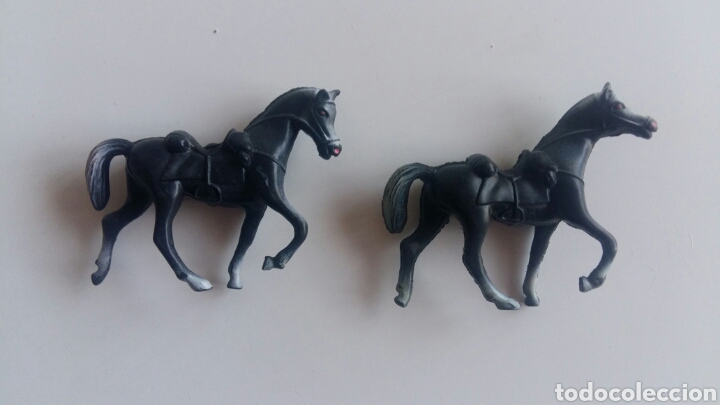 Figuras de goma y PVC: 2 CABALLOS Goma Comansi - Foto 1