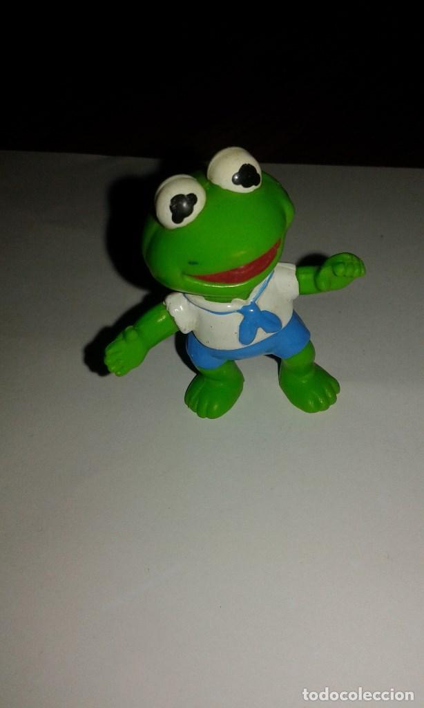 Figuras de Goma y PVC: LA RANA GUSTAVO MUPPET BARRIO SESAMO BABY MUPPETS SESAMO STREET PVC
