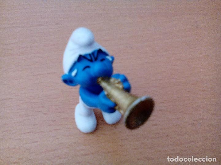 Figuras de goma y PVC: Pitufo trompetista - Foto 1