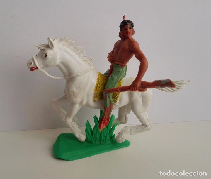 Figuras de goma y PVC: Indio a caballo de Jecsan - Foto 1
