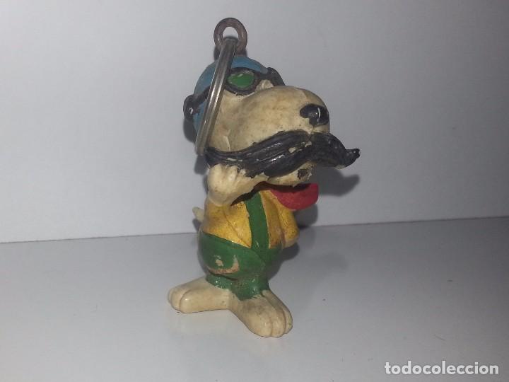 Figuras de Goma y PVC: ANTIGUO LLAVERO MU&Ntilde;ECO DE GOMA DE SNOOPY PILOTO AVION MOTOS A&Ntilde;OS 80
