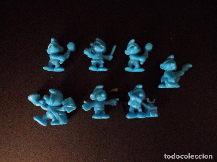 Figuras de goma y PVC: LOTE FIGURAS DUNKIN PITUFOS - Foto 1