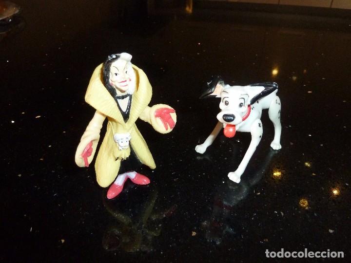 Figuras de Goma y PVC: Lote Cruella y Pongo. Disney