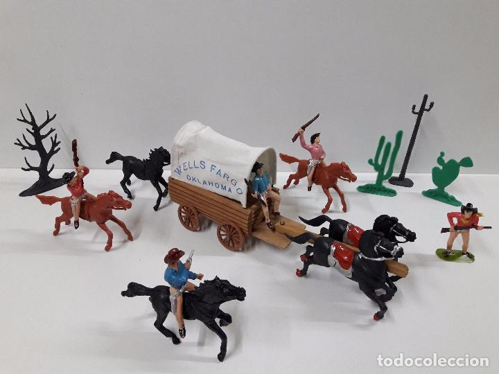 Figuras de goma y PVC: FIGURAS Y COMPLEMENTOS DEL OESTE . A&Ntilde;OS 60 - Foto 2