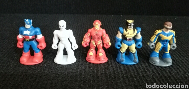 Figuras de goma y PVC: Figuras mu&ntilde;ecos superh&eacute;roes marvel - Foto 1