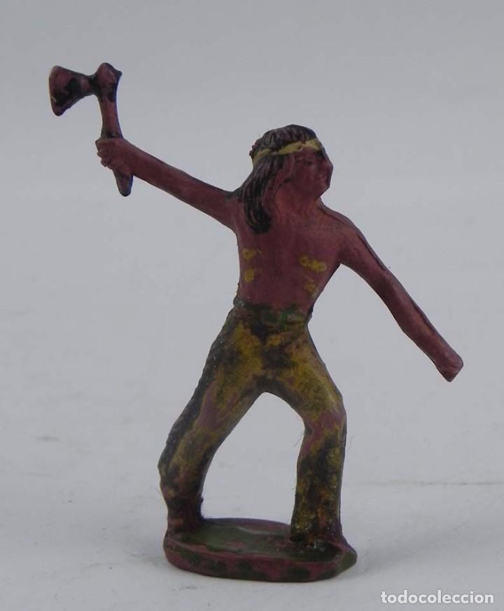 Figuras de Goma y PVC: FIGURA DE INDIO, REALIZADO EN GOMA POR CAPELL O REAMSA. - Foto 1 - 98538071