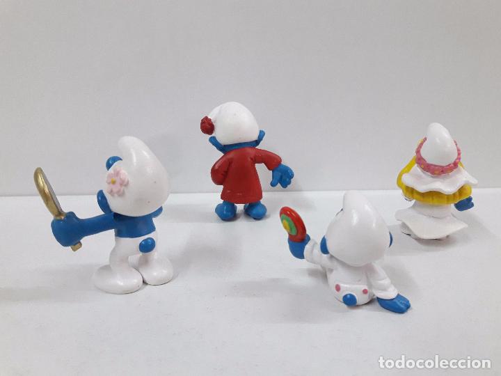 Figuras de goma y PVC: LOTE DE CUATRO PITUFOS - Foto 2