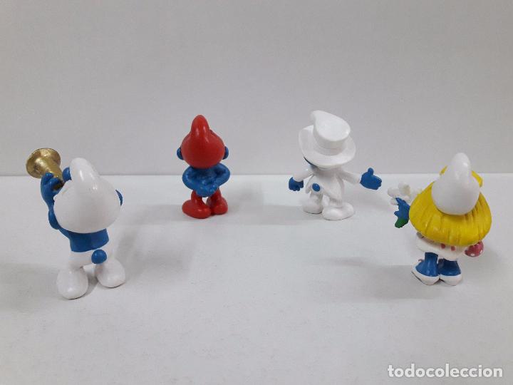 Figuras de goma y PVC: LOTE DE CUATRO PITUFOS - Foto 2