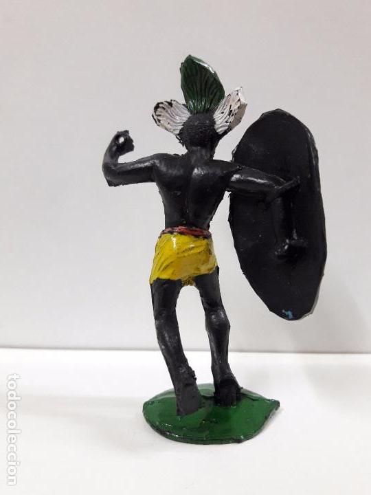Figuras de Goma y PVC: GUERRERO AFRICANO NEGRO . REALIZADO POR ARCLA . AÑOS 50 EN GOMA - Foto 2 - 100525515