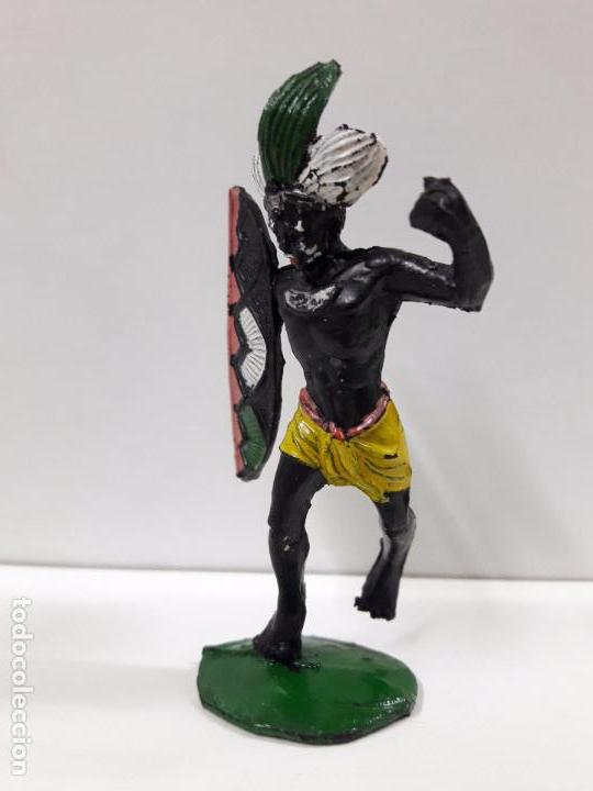 Figuras de Goma y PVC: GUERRERO AFRICANO NEGRO . REALIZADO POR ARCLA . AÑOS 50 EN GOMA - Foto 4 - 100525515