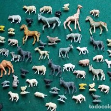 Figuras de Goma y PVC: LOTE DE ANIMALES MUY ANTIGUOS TODOS LOS QUE SE VEN EN LA FOTO. Lote 100572267