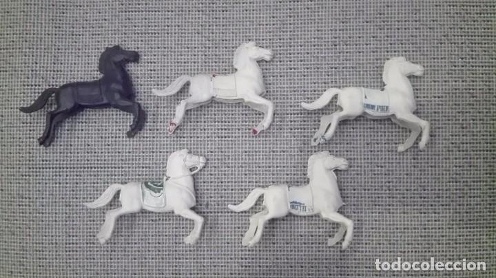 Figuras de goma y PVC: LOTE CABALLOS INDIOS VAQUEROS LAFREDO A&Ntilde;OS 60 - Foto 1