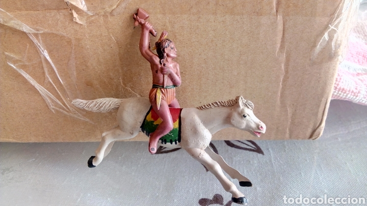 Figuras de goma y PVC: REAMSA. INDIO GOMA. - Foto 1