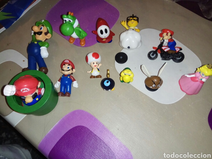 Figuras de goma y PVC: Lote figuras Mario Bros - Foto 1