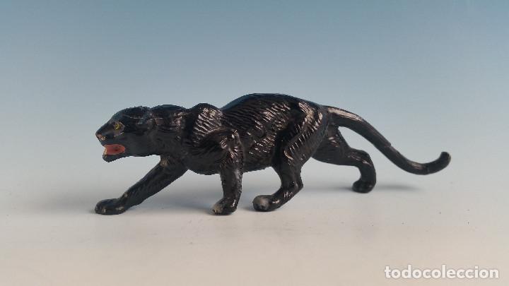 Figuras de goma y PVC: PANTERA NEGRA DE LA MARCA NEOFORM (DINAMARCA) 1950 - Foto 1