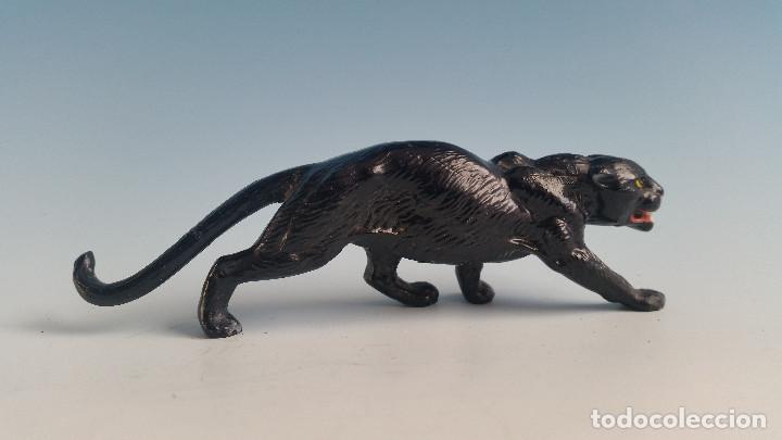 Figuras de goma y PVC: PANTERA NEGRA DE LA MARCA NEOFORM (DINAMARCA) 1950 - Foto 2