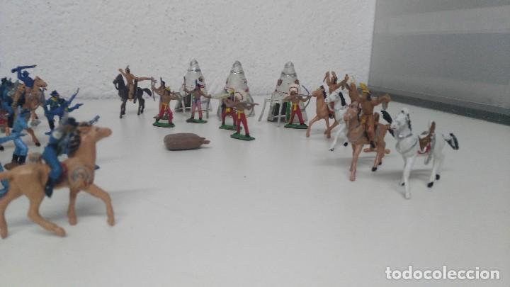 Figuras de goma y PVC: LOTE DE MINI OESTE COMANSI - Foto 2