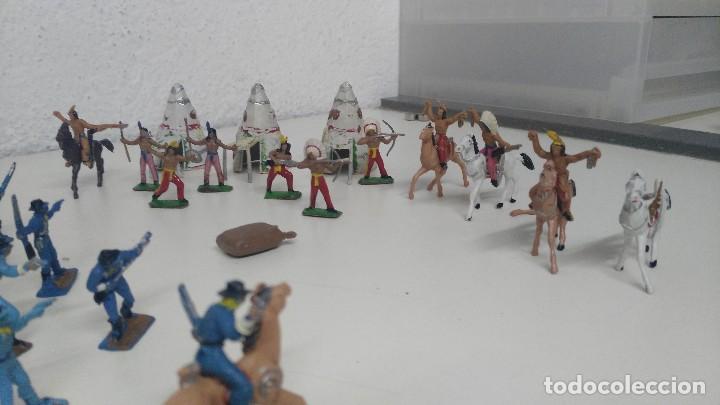 Figuras de goma y PVC: LOTE DE MINI OESTE COMANSI - Foto 3