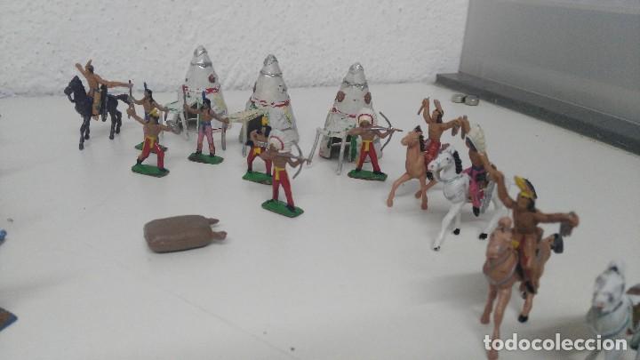 Figuras de goma y PVC: LOTE DE MINI OESTE COMANSI - Foto 4
