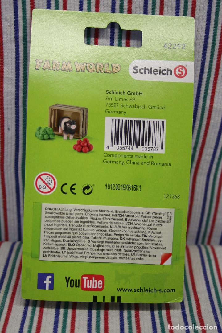 Figuras de goma y PVC: CERDITO CON MANZANAS DE SCHLEICH - Foto 6