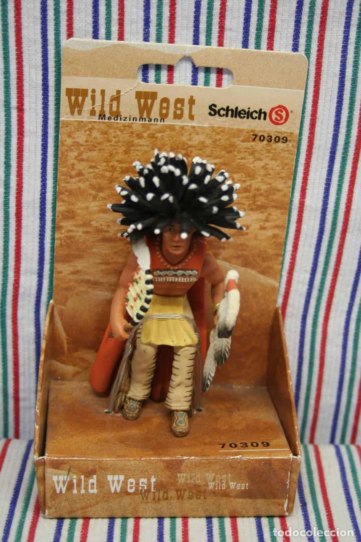 Figuras de goma y PVC: HECHICERO SIOUX DE SCHLEICH - Foto 2