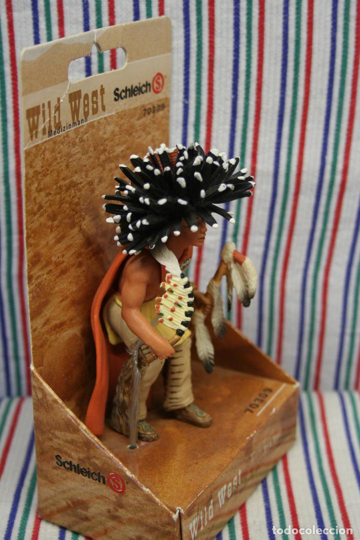 Figuras de goma y PVC: HECHICERO SIOUX DE SCHLEICH - Foto 4