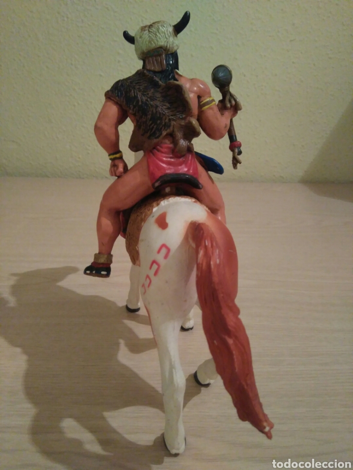 Figuras de goma y PVC: INDIO A CABALLO COMANSI DE GOMA. - Foto 3