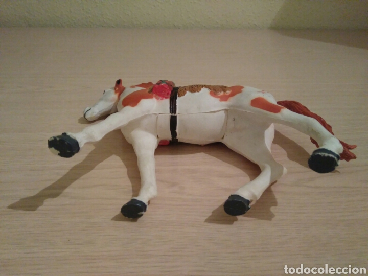 Figuras de goma y PVC: INDIO A CABALLO COMANSI DE GOMA. - Foto 4