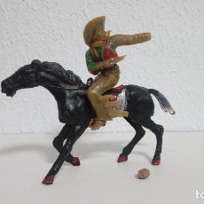 Figuras de Goma y PVC: LAFREDO OESTE SERIE GRANDE 11 CM VAQUERO COWBOY A CABALLO ORIGINAL AÑOS 60 NO INDIO PTOY