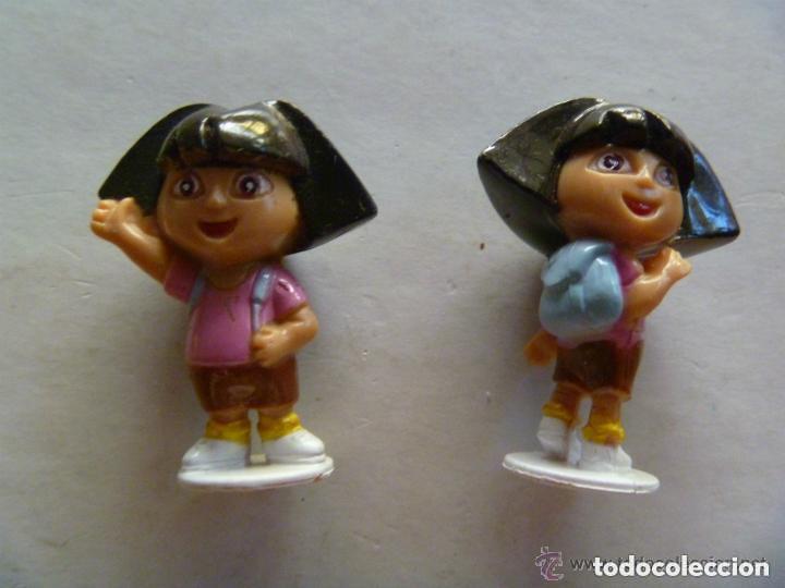 Figuras de goma Kinder: LOTE DE 2 FIGURITAS DE KINDER : DORA EXPLORADORA - Foto 1