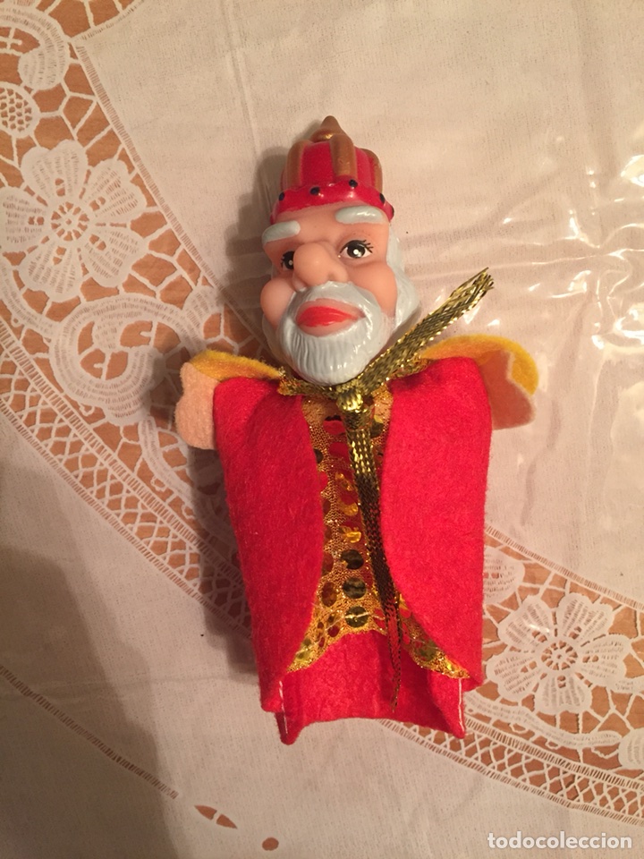 Figuras de Goma y PVC: Marioneta de dedo rey infantil cuentos