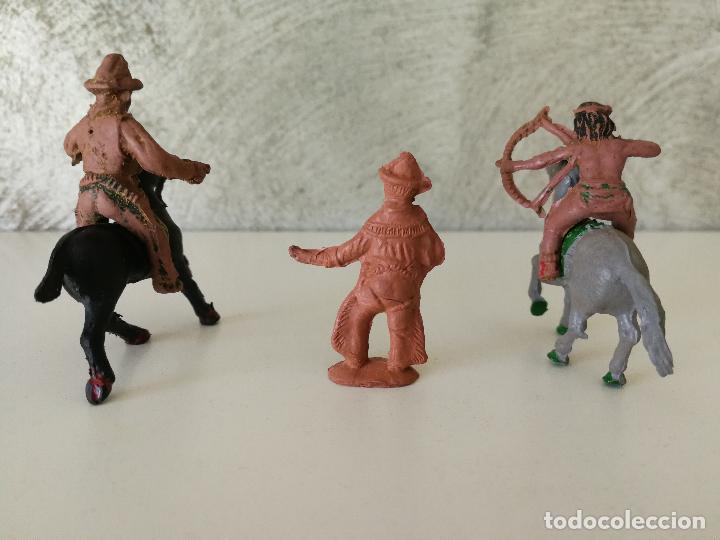 Figuras de goma y PVC: LOTE INDIOS Y VAQUEROS EN GOMA LAFREDO 45 MM - Foto 4