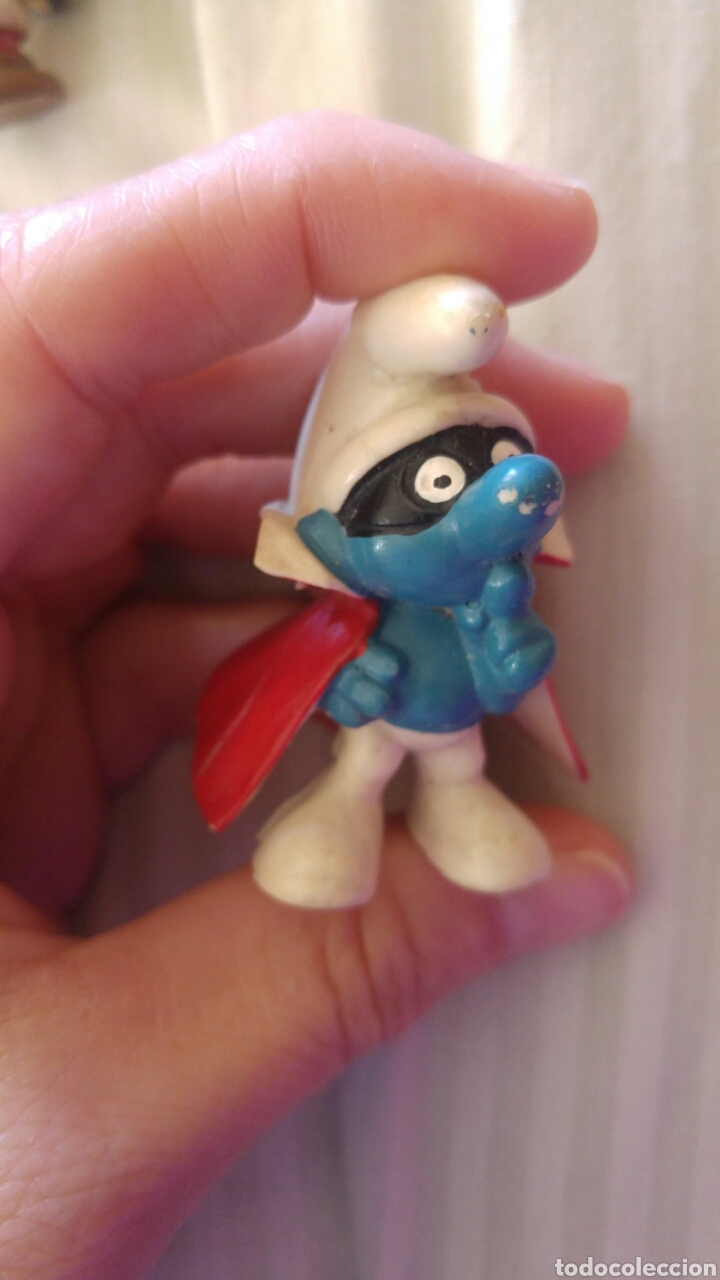 Figuras de goma y PVC: Pitufo espia pvc- peyo - Foto 1