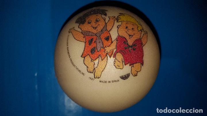 Figuras de Goma y PVC: PELOTA DE GOMA - LOS PICAPIEDRA - HANNA BARBERA - A&Ntilde;OS 80