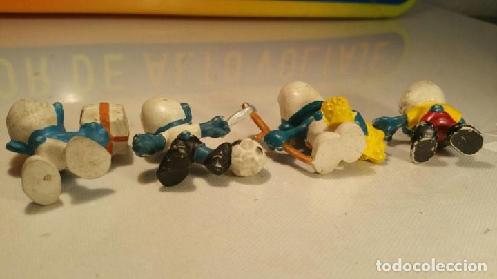 Figuras de goma y PVC: 4 Figuras Pitufo Smurf, sin marca - Foto 3