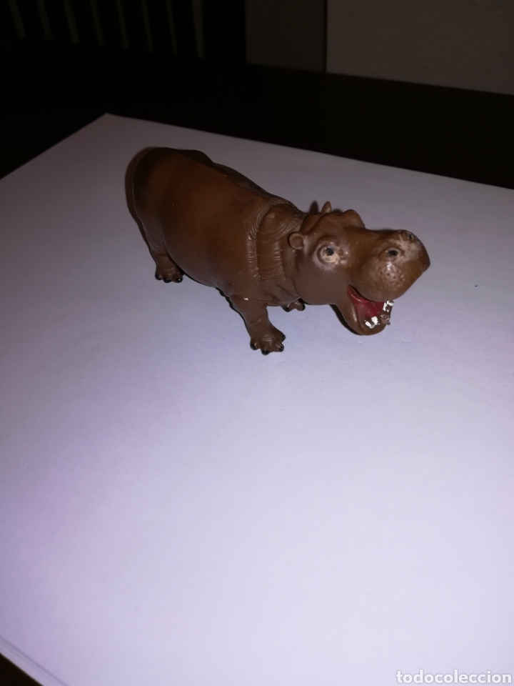 Figuras de Borracha e PVC: MINILAND HIPOPOTAMO PVC SERIE AFRICA SALVAJE A&Ntilde;OS 90 MADE IN SPAIN