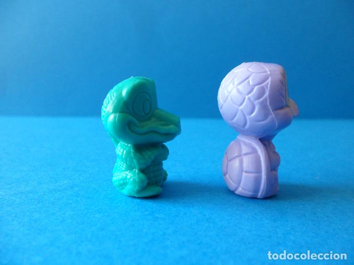 Figuras de goma y PVC: Lote de Capuchones de L&aacute;piz - Cocodrilo y Tortuga - Foto 2