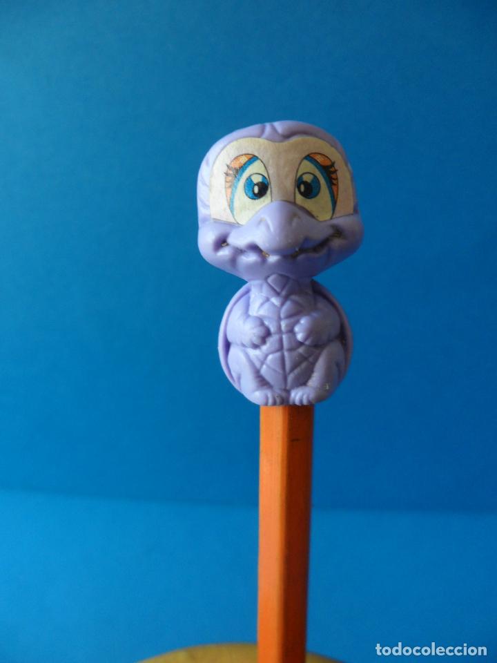 Figuras de goma y PVC: Lote de Capuchones de L&aacute;piz - Cocodrilo y Tortuga - Foto 7