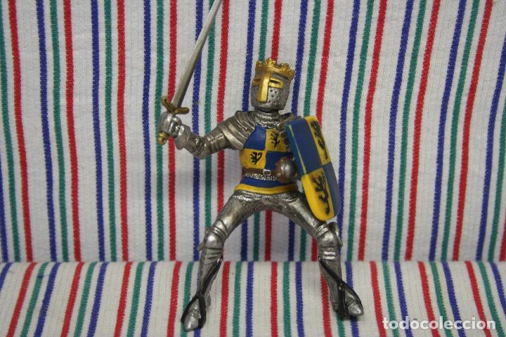 Figuras de goma y PVC: SCHLEICH, CABALLERO MEDIEVAL - Foto 2