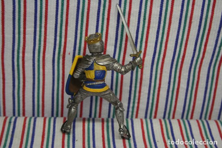 Figuras de goma y PVC: SCHLEICH, CABALLERO MEDIEVAL - Foto 4