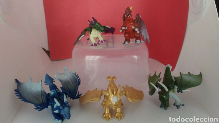 Figuras de goma y PVC: LOTE 5 DRAGONES MARCA UBISOFT - Foto 1